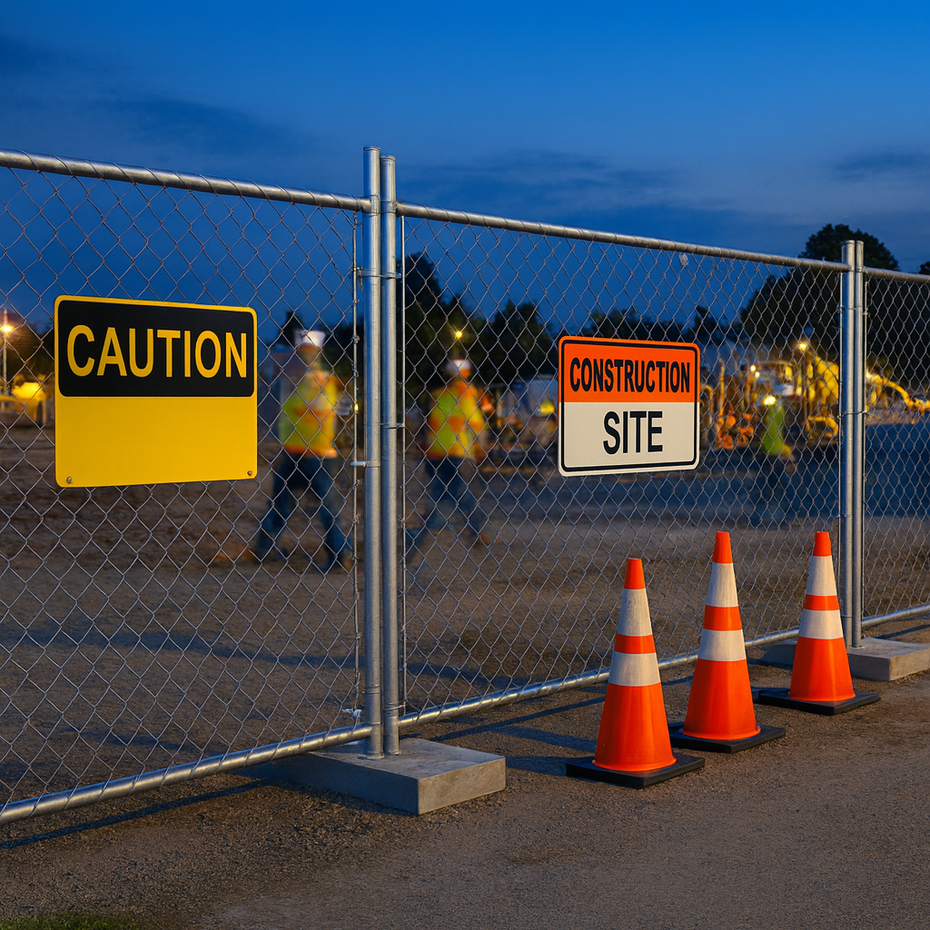 Construction Site Temporary Fencing